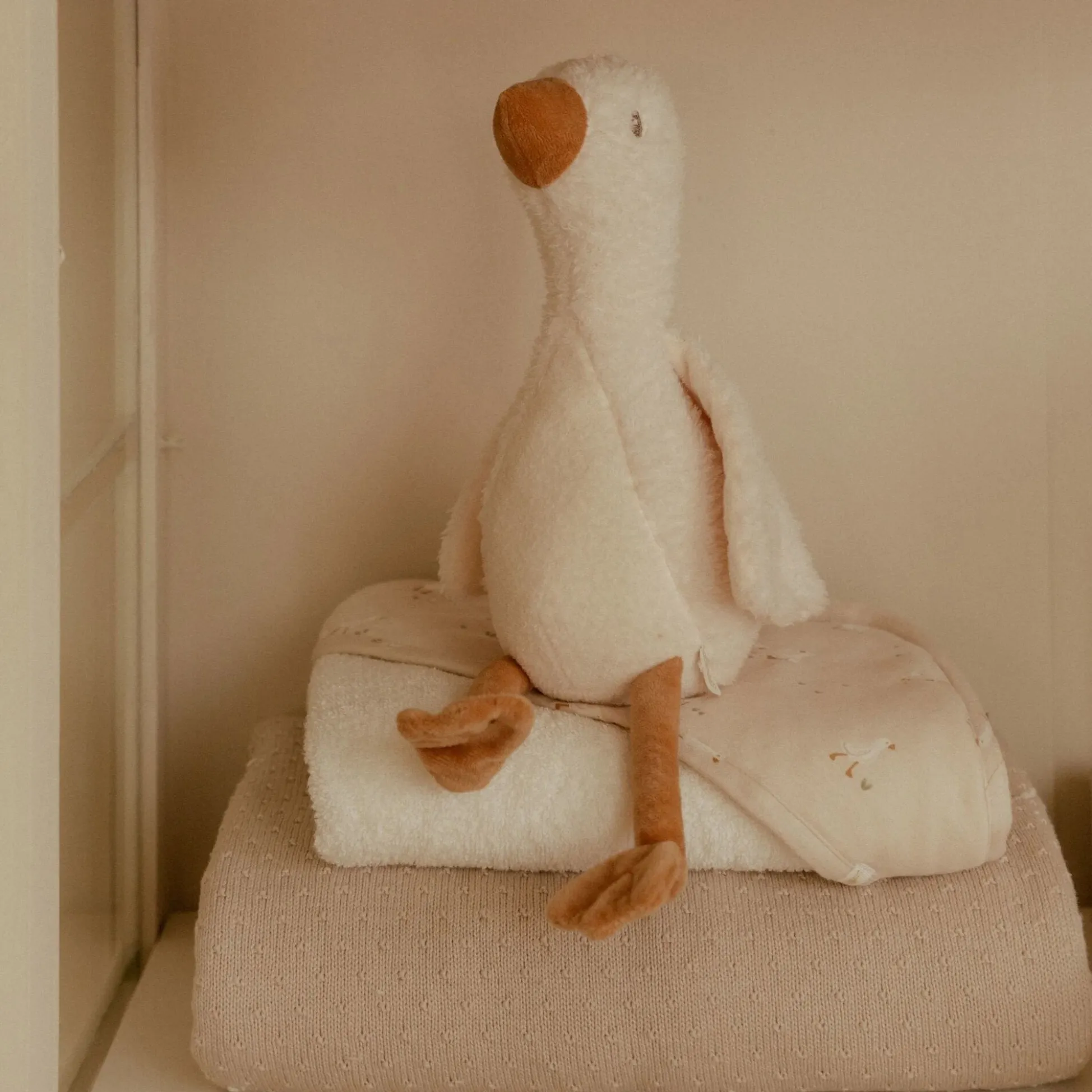 Cuddle Goose 25 cm - White - Little Goose