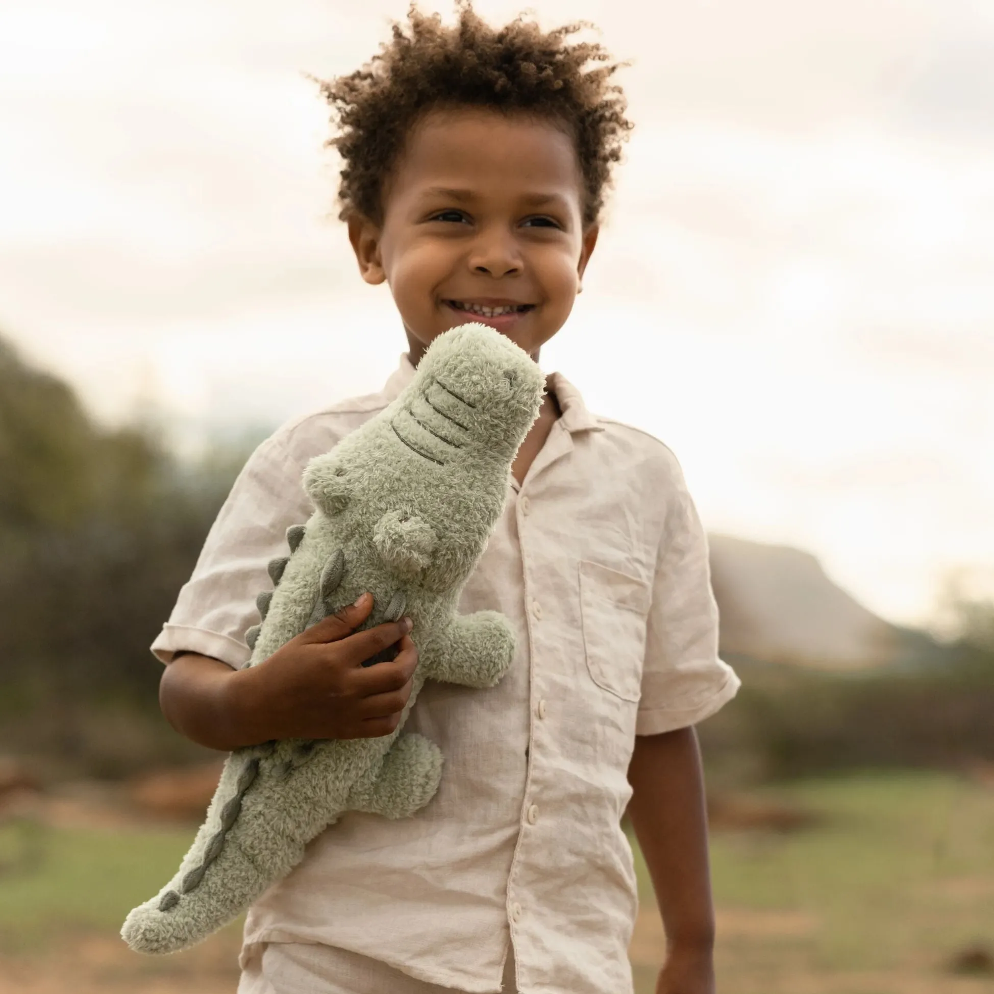 Cuddly toy Crocodile - Green