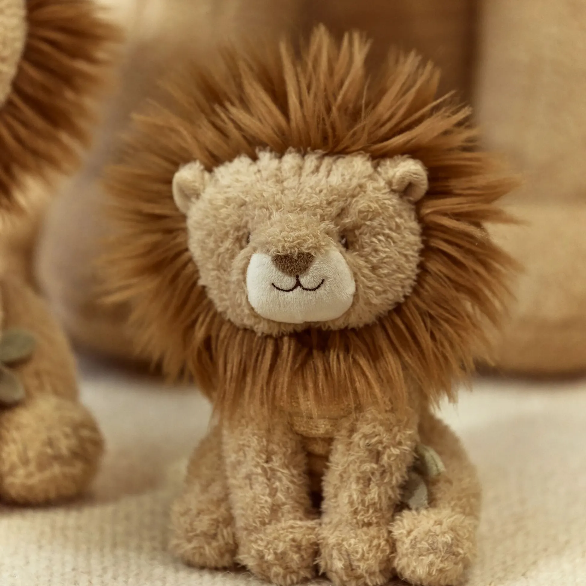 Cuddly toy Lion - Yellow - 17 cm