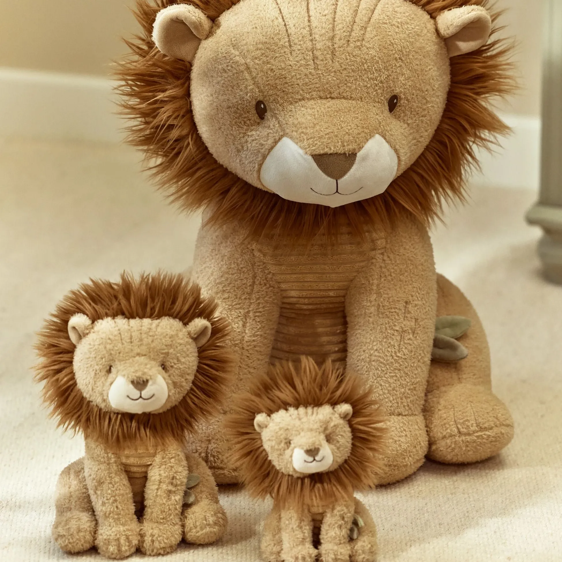 Cuddly toy Lion - Yellow - 17 cm