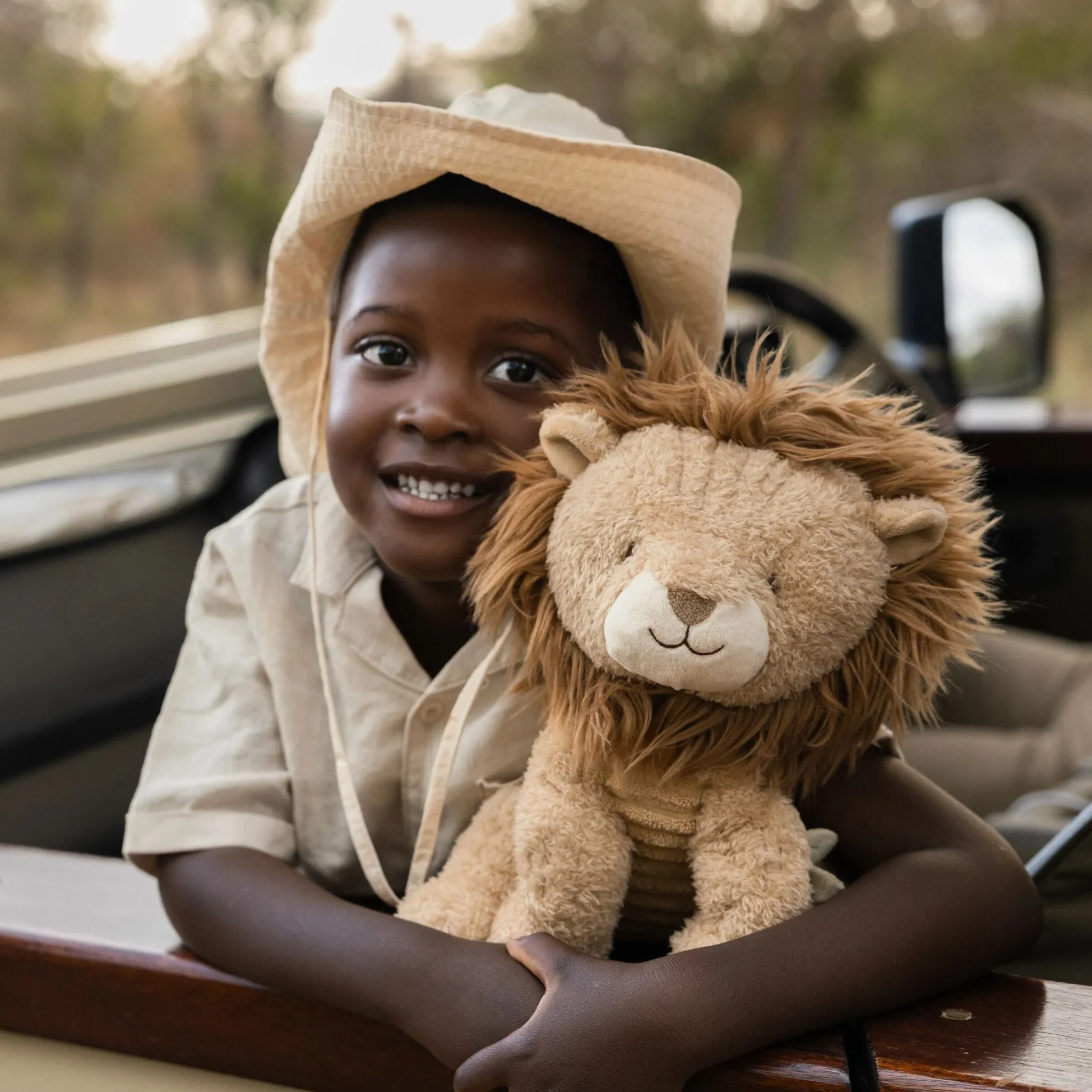 Cuddly toy Lion - Yellow - 25 cm