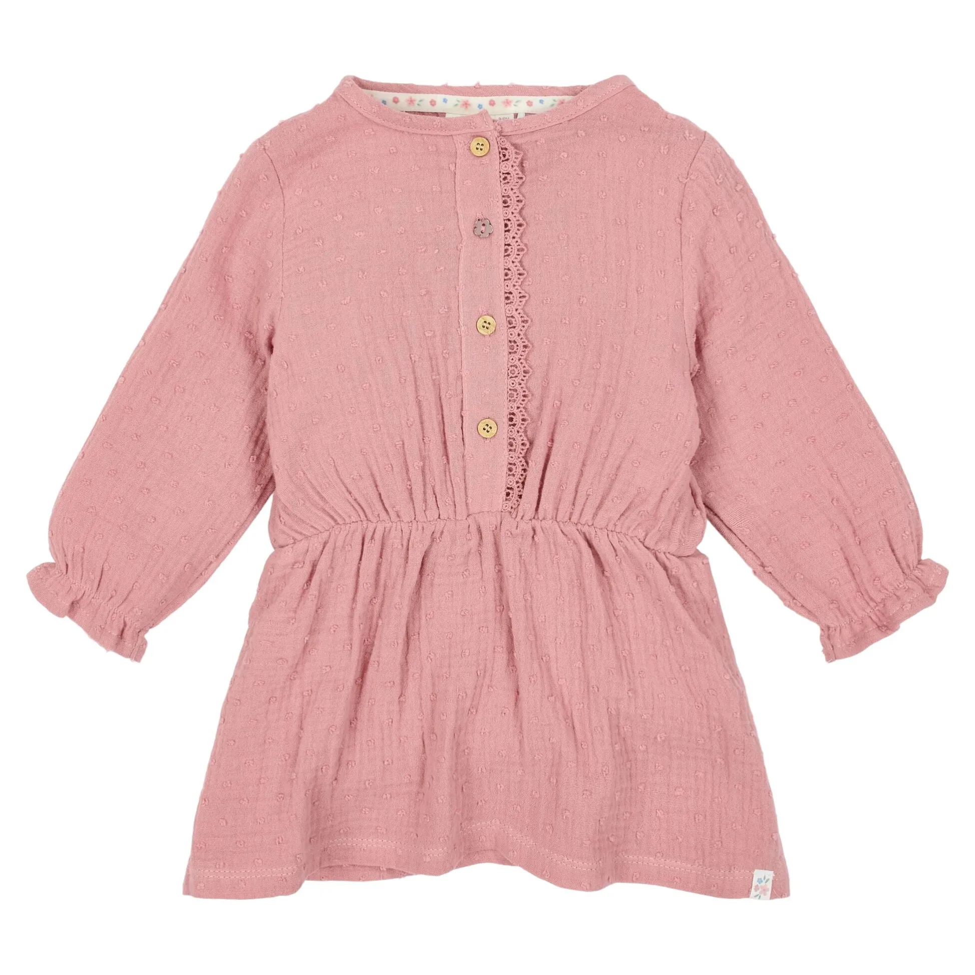 Dress - Long Sleeve - Pink