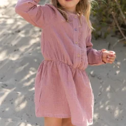 Dress - Long Sleeve - Pink