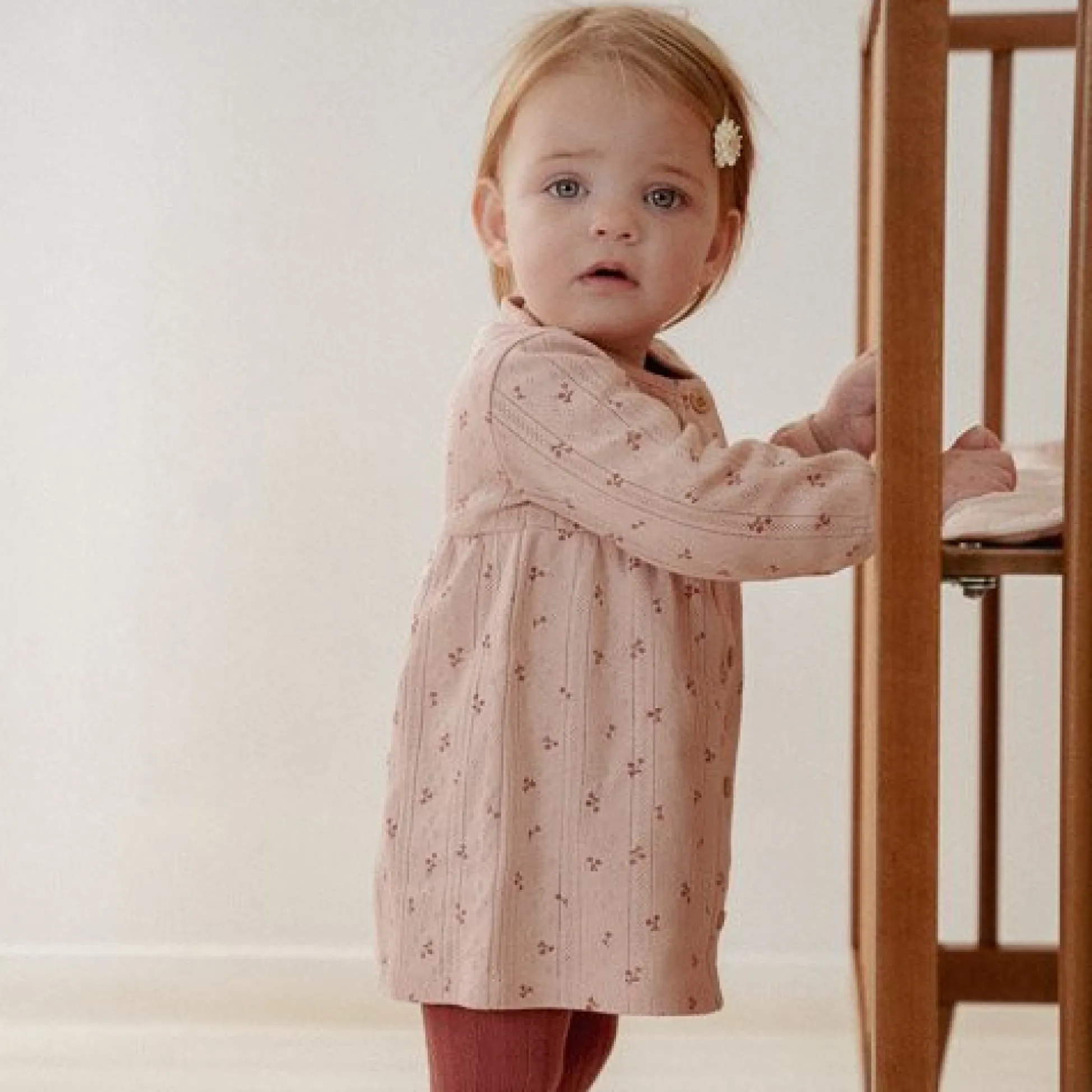 Dress long sleeve - Pink - Fairy Garden - Fairy Flowers