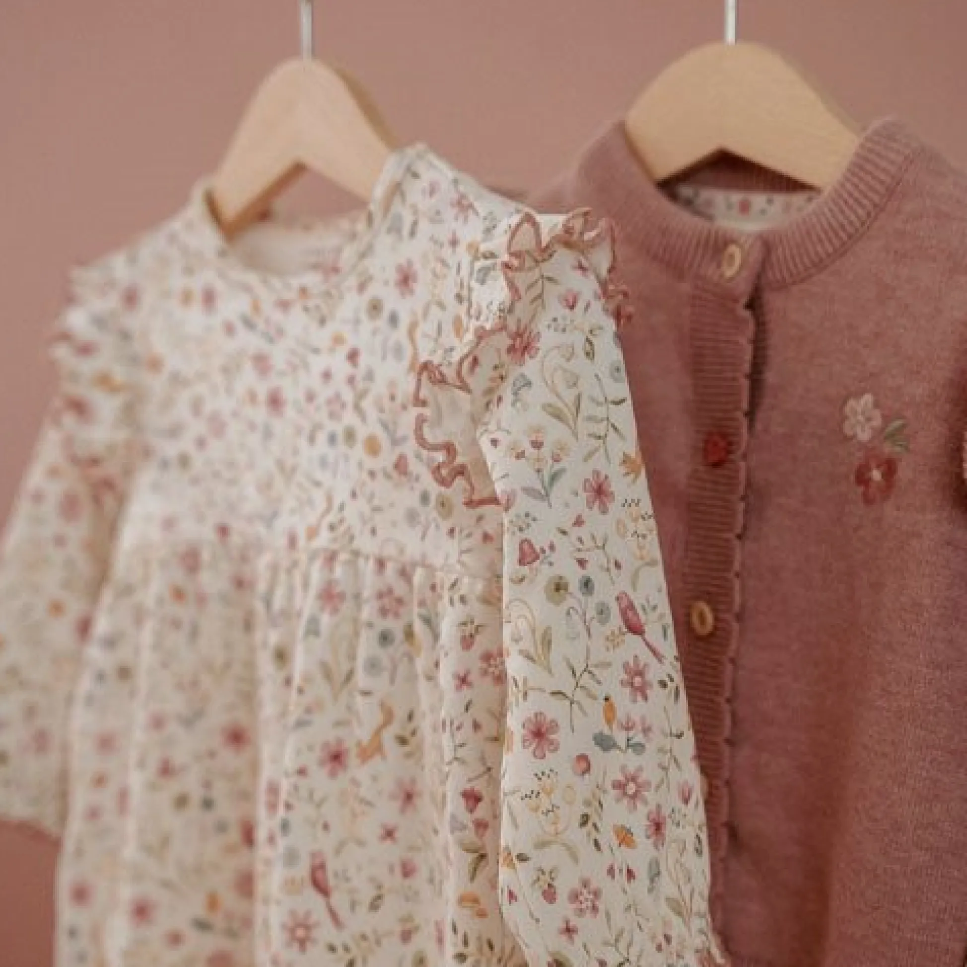 Dress long sleeve - White - Fairy Garden