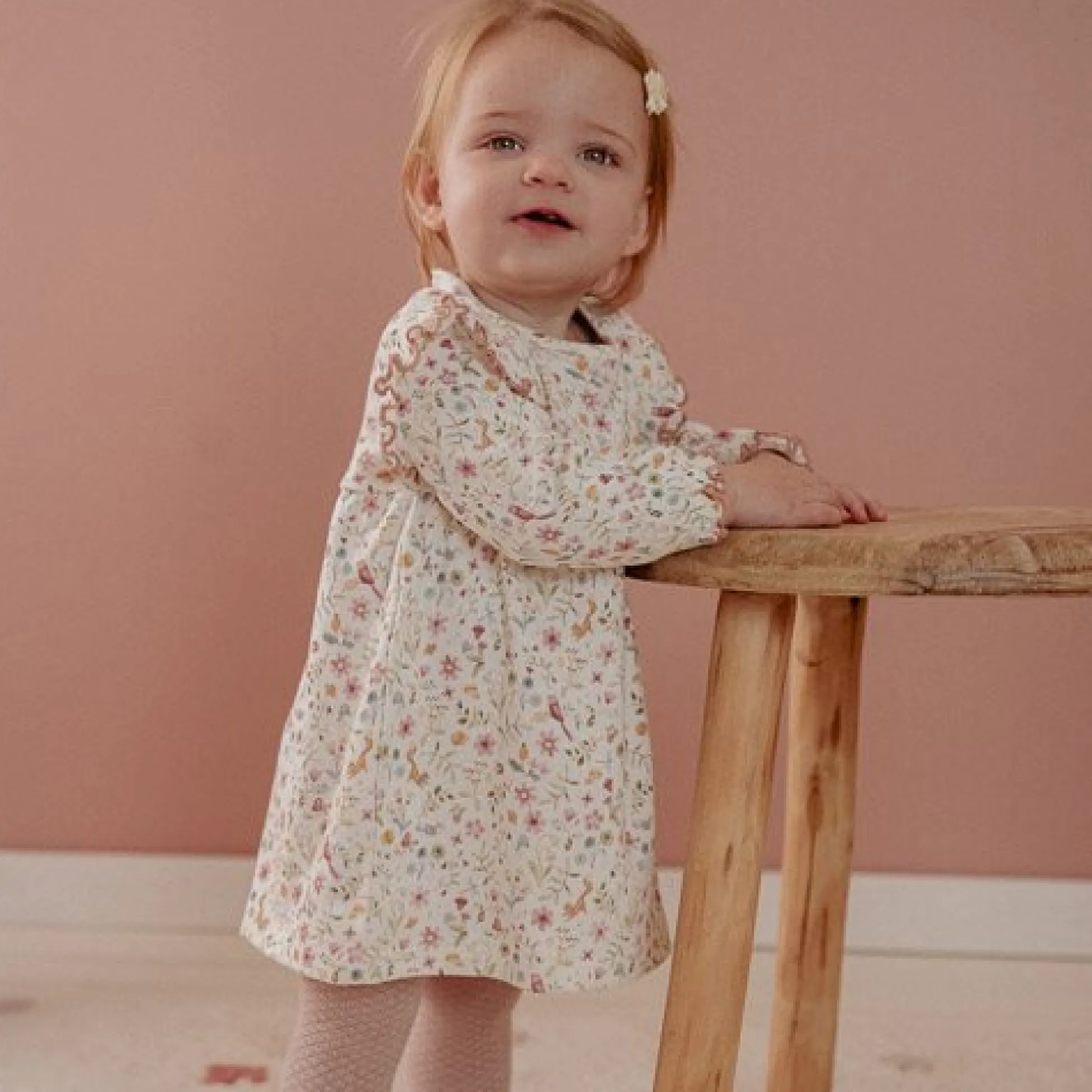 Dress long sleeve - White - Fairy Garden