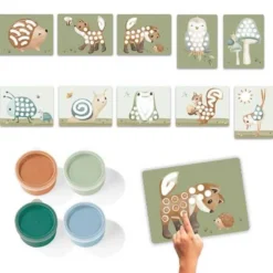 Finger paint set - Forest Friends