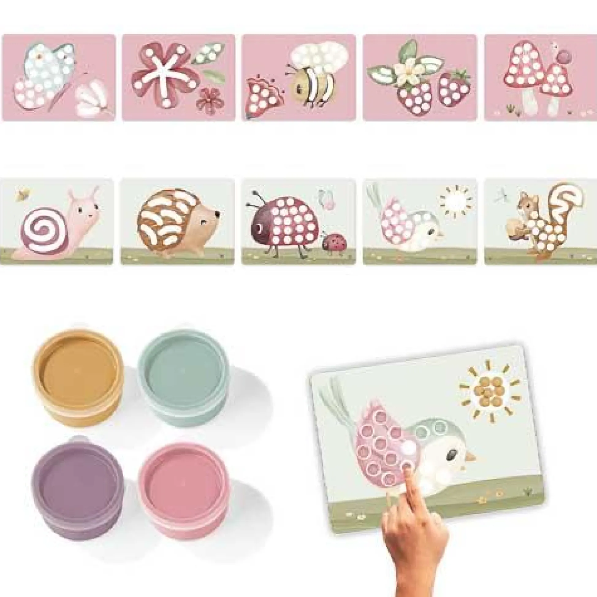 Finger paint set - Pink - Fairy Garden