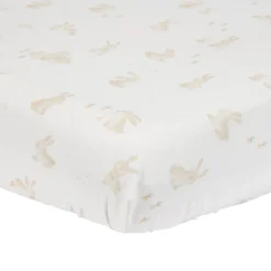 Fitted Sheet Junior 70x140/150 cm - White - Baby Bunny