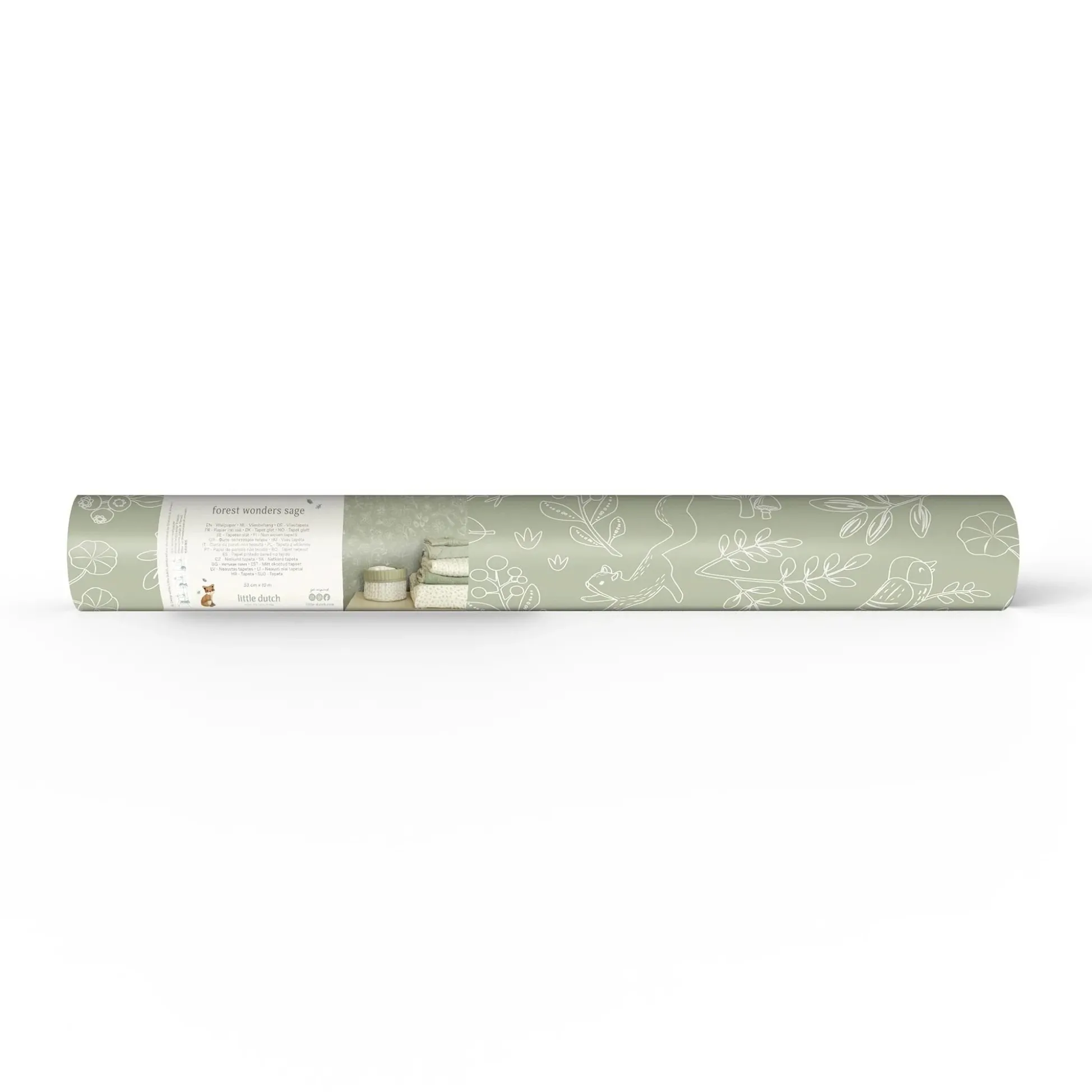 Fleece wallpaper - Forest Wonder Sage