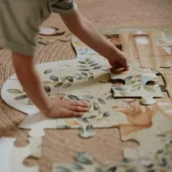 Floor puzzle - Blue - Forest Friends