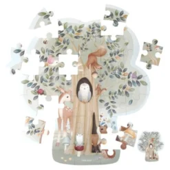 Floor puzzle - Blue - Forest Friends