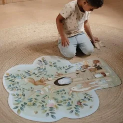 Floor puzzle - Blue - Forest Friends