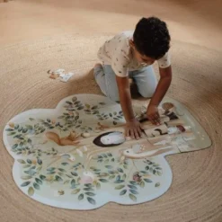 Floor puzzle - Blue - Forest Friends