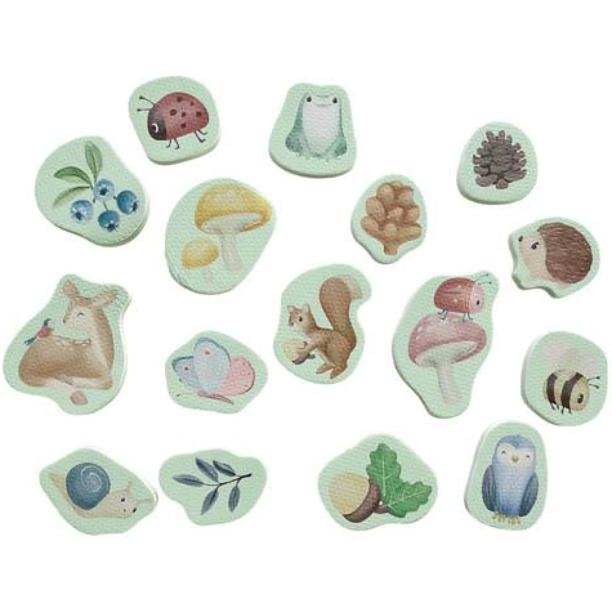 Foam figures - Multicolored - Forest Friends