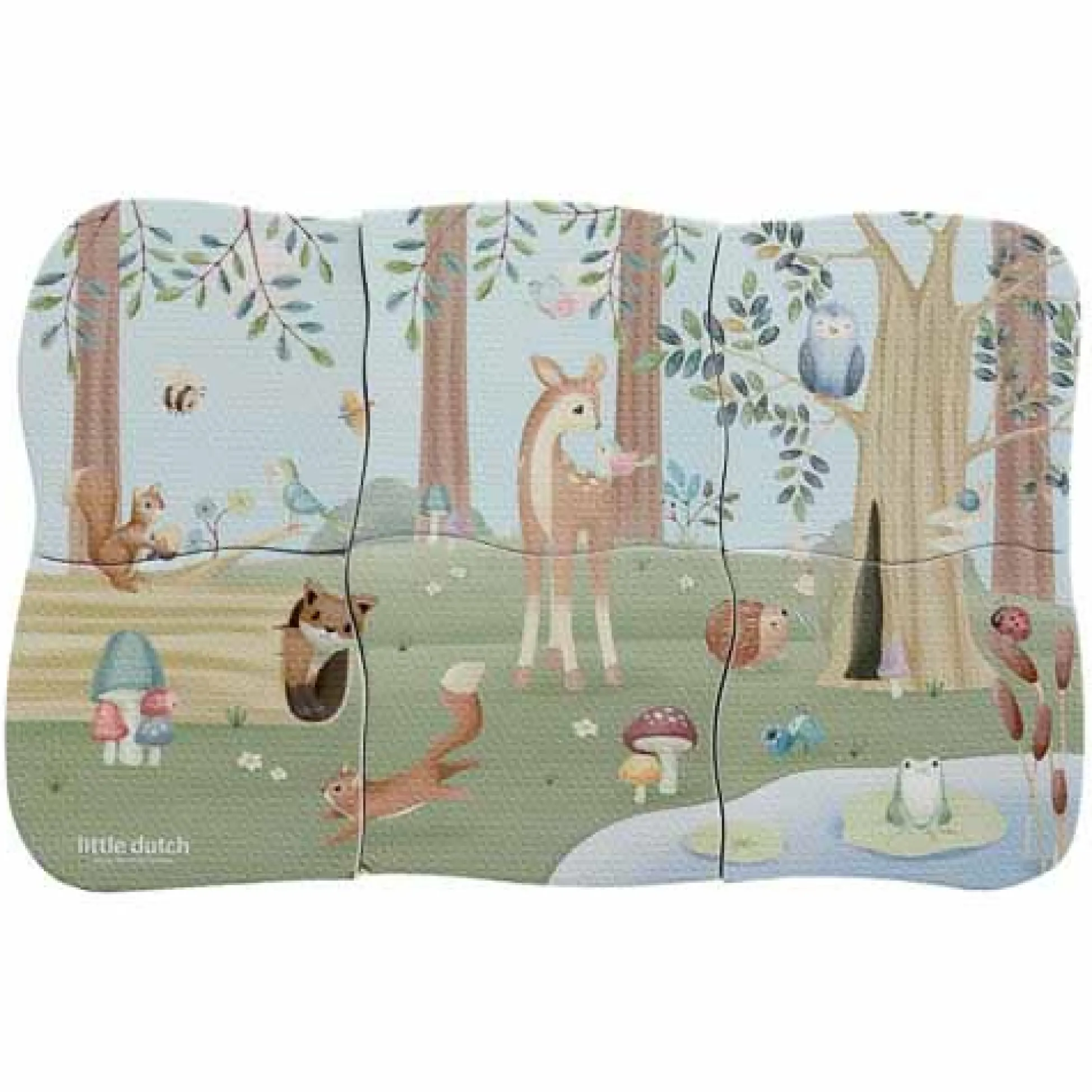 Foam puzzle - Multicolored - Forest Friends