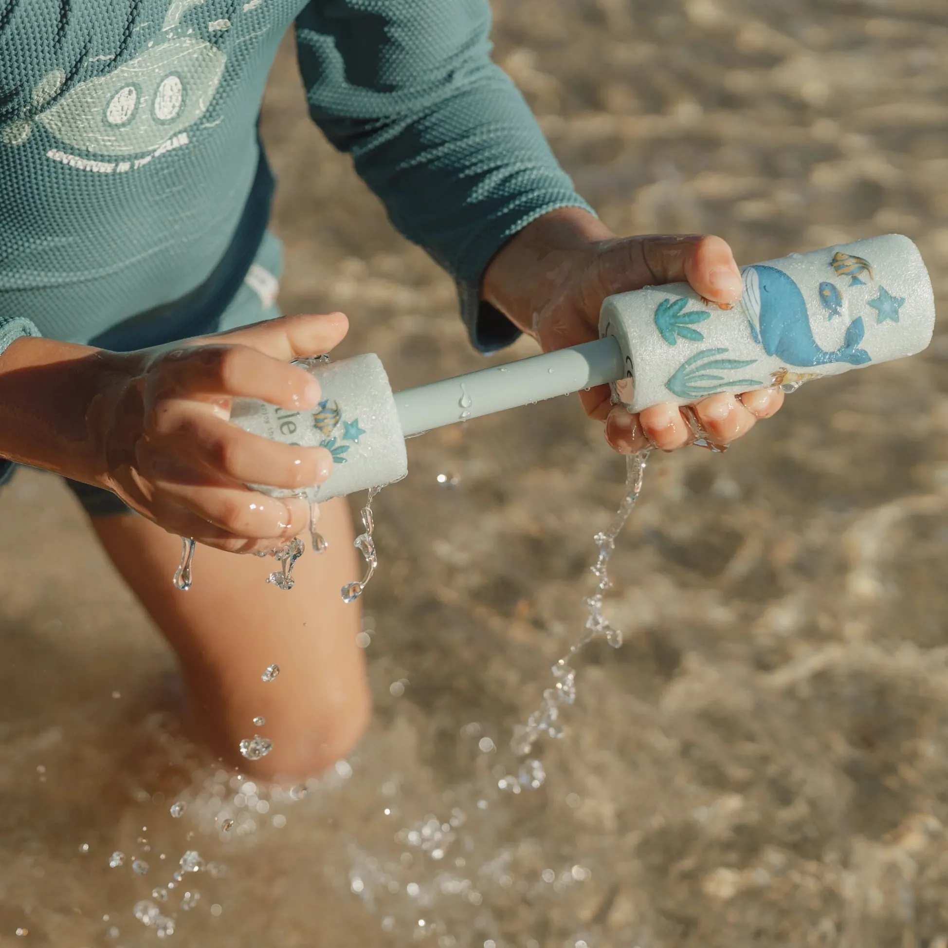 Foam Water Gun - Blue - Ocean World