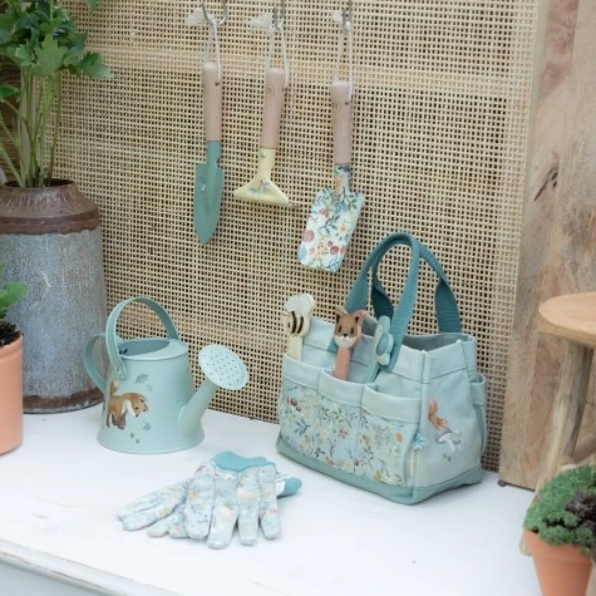 Garden gift set 10-piece - Blue - Forest Friends