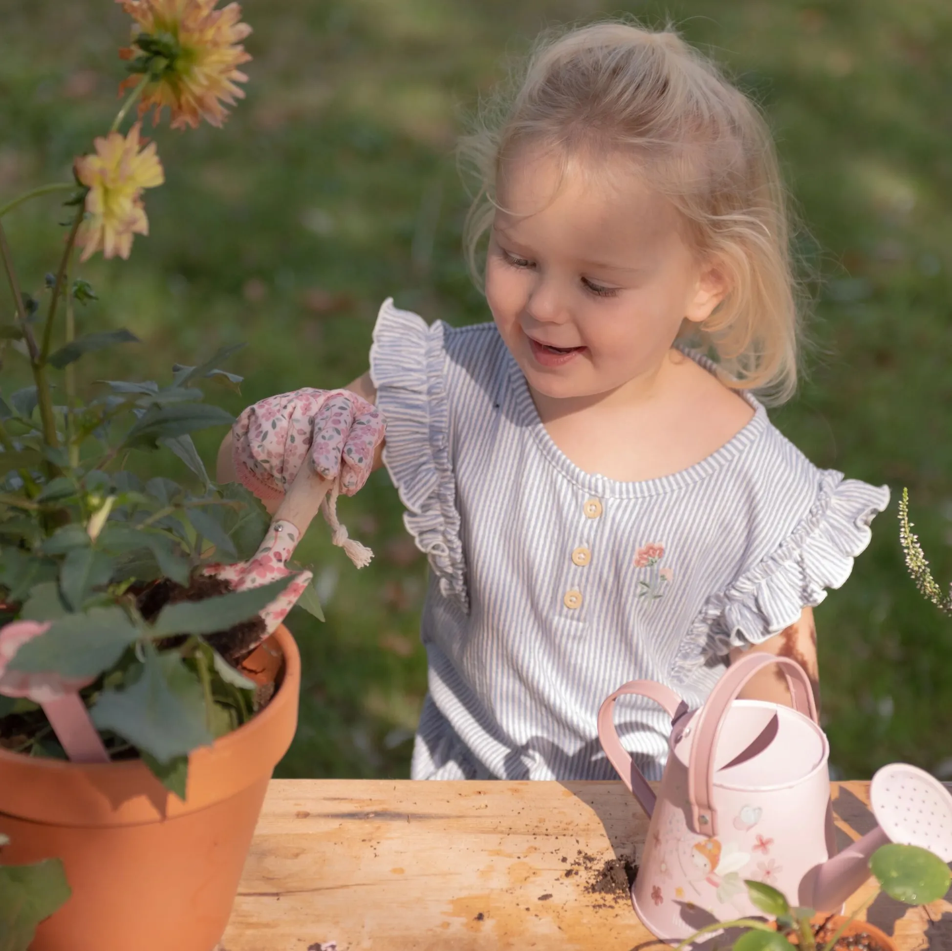 Garden gift set - 5-piece - Pink