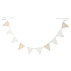 Garland with flags - Beige - Newborn Naturals - Little Goose