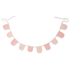 Garland with flags - Pink - Essentials
