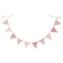 Garland with flags - Pink - Fairy Garden - Fairy Floral