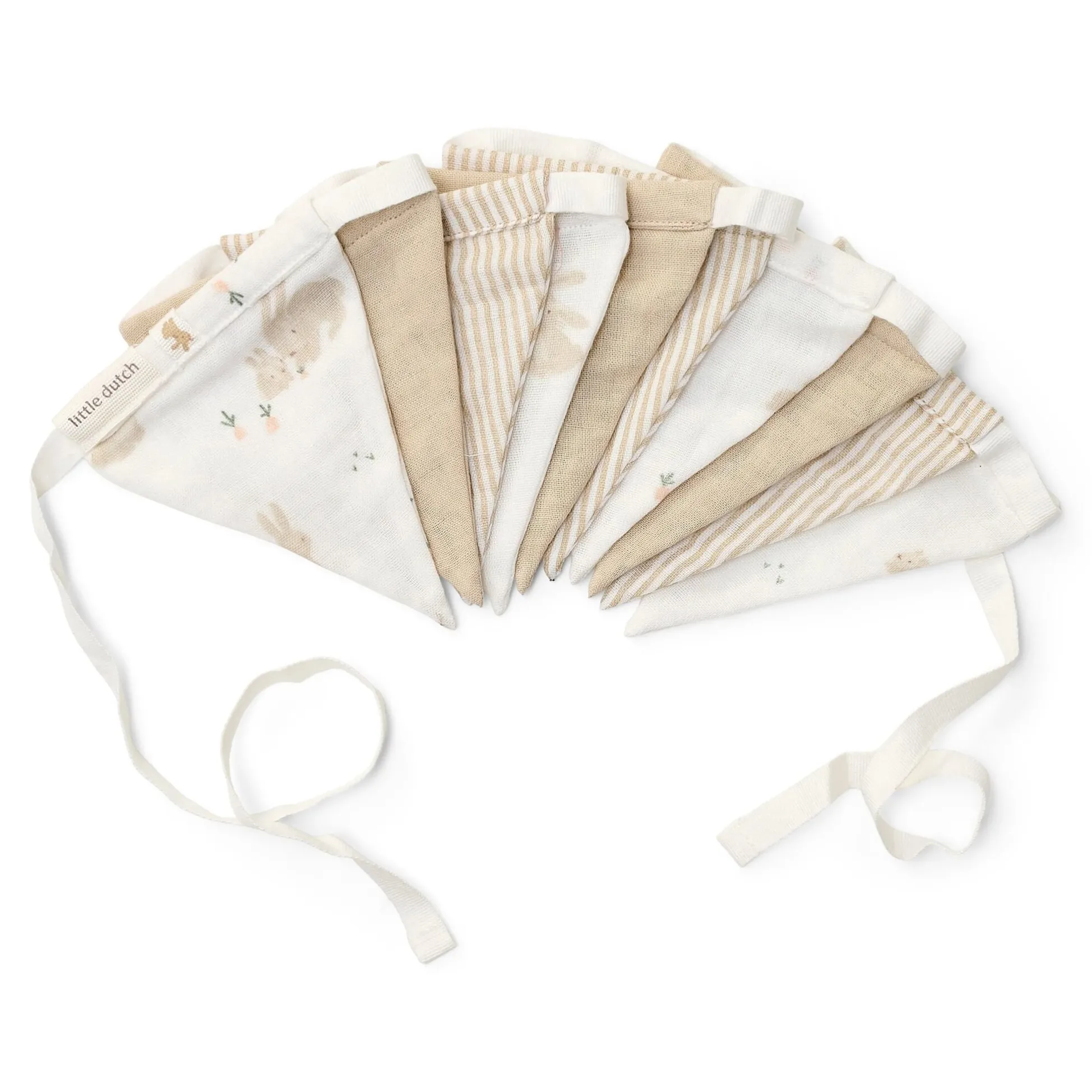 Garland with flags - White - Newborn Naturals - Baby Bunny