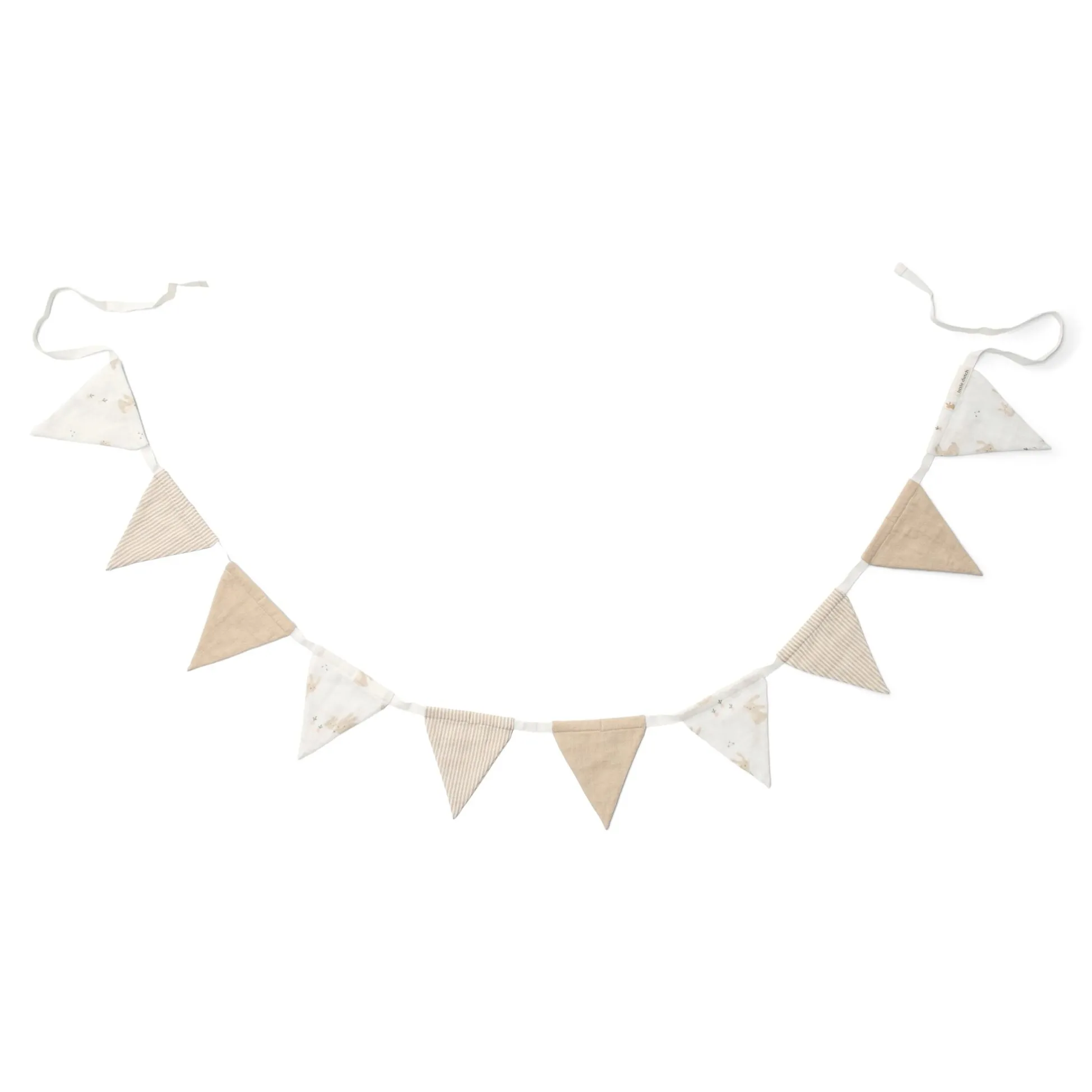 Garland with flags - White - Newborn Naturals - Baby Bunny
