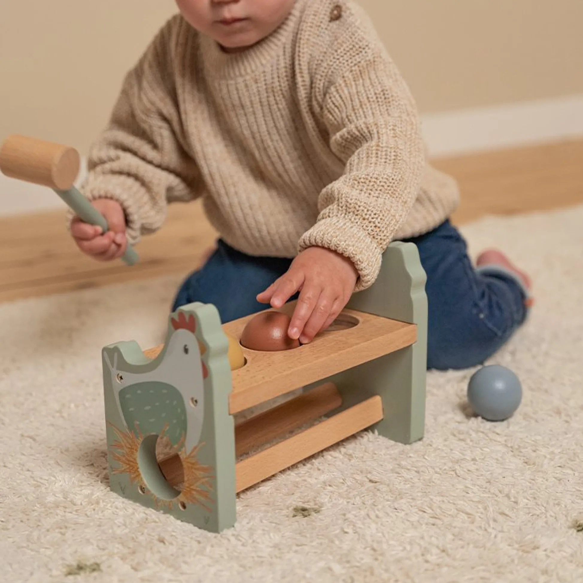 Hammer bench with balls Little Farm