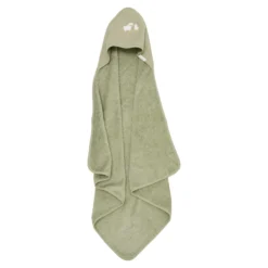 Hooded towel - Embroidered - Green - 75 x 75