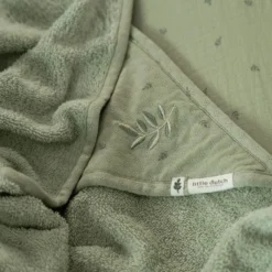 Hooded towel - Green - 100 x 100 - Essentials