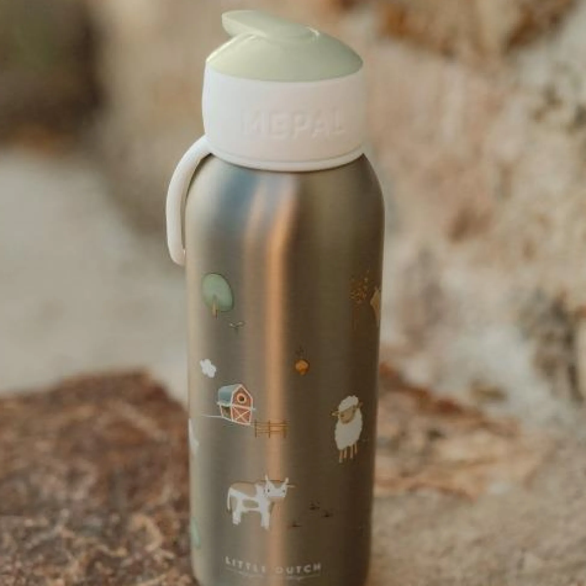 Insulated bottle - Green - Little Farm
