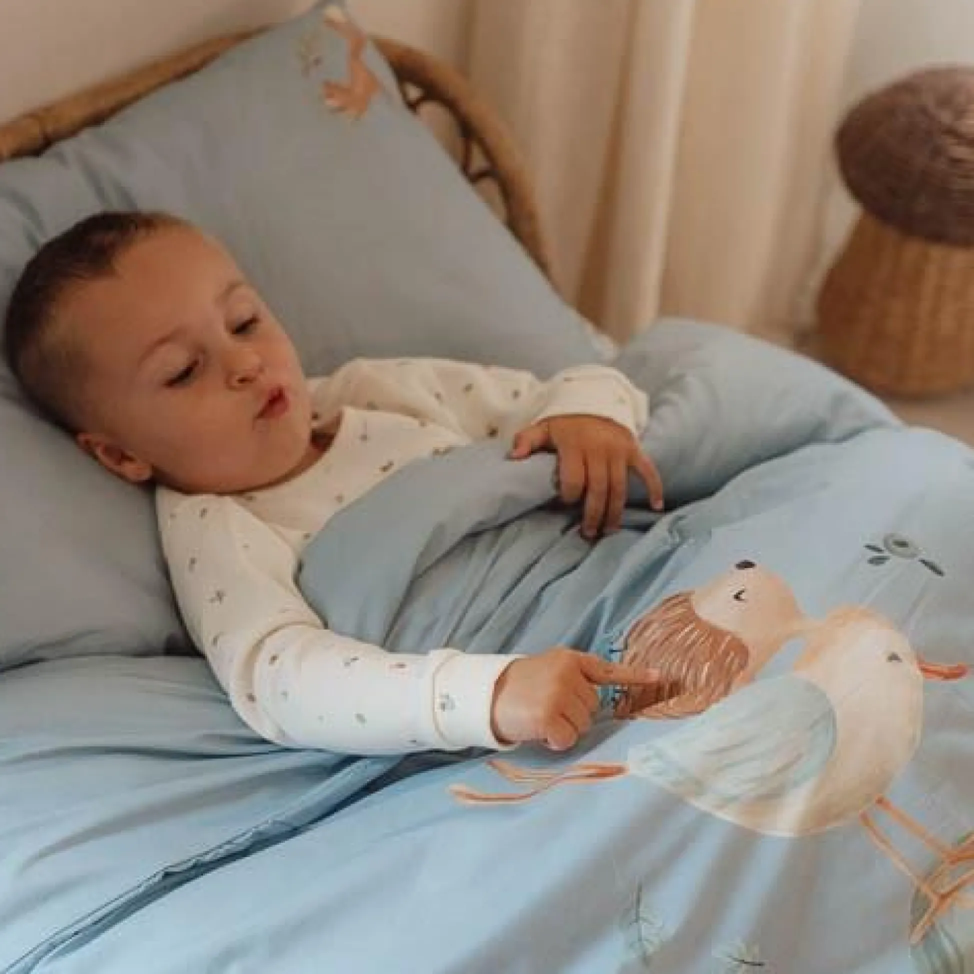 Junior duvet cover - Blue - Forest Friends