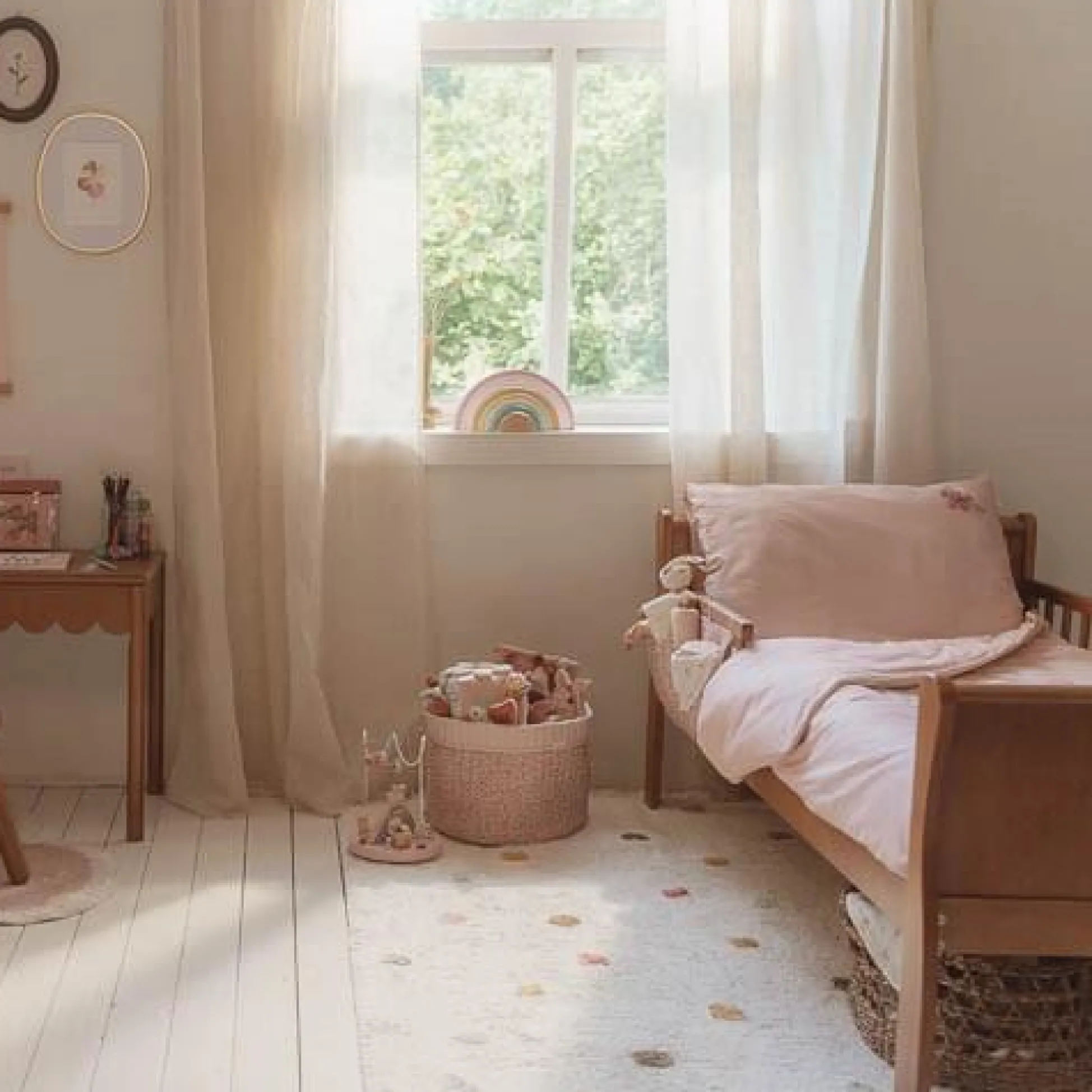 Junior duvet cover - Pink - Fairy Garden