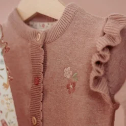 Knitted cardigan - Pink - Fairy Garden