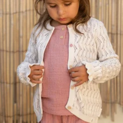 Knitted cardigan - White