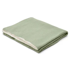 Knitted cradle blanket – Green – Essentials