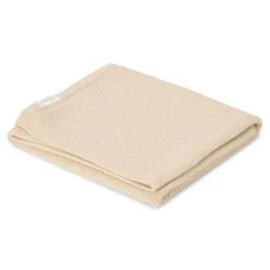 Knitted crib blanket – Beige – Essentials