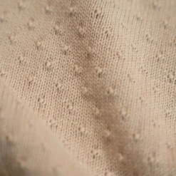 Knitted crib blanket – Beige – Essentials