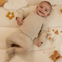 Knitted pants - Beige - Newborn Naturals