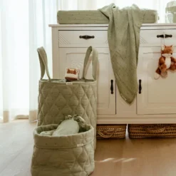 Large storage basket - Green - Essentials