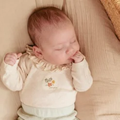 Long sleeve romper - Sand - Little Farm - Print