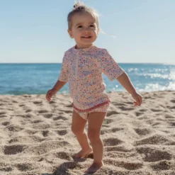 Long sleeve swim shirt - Floral print