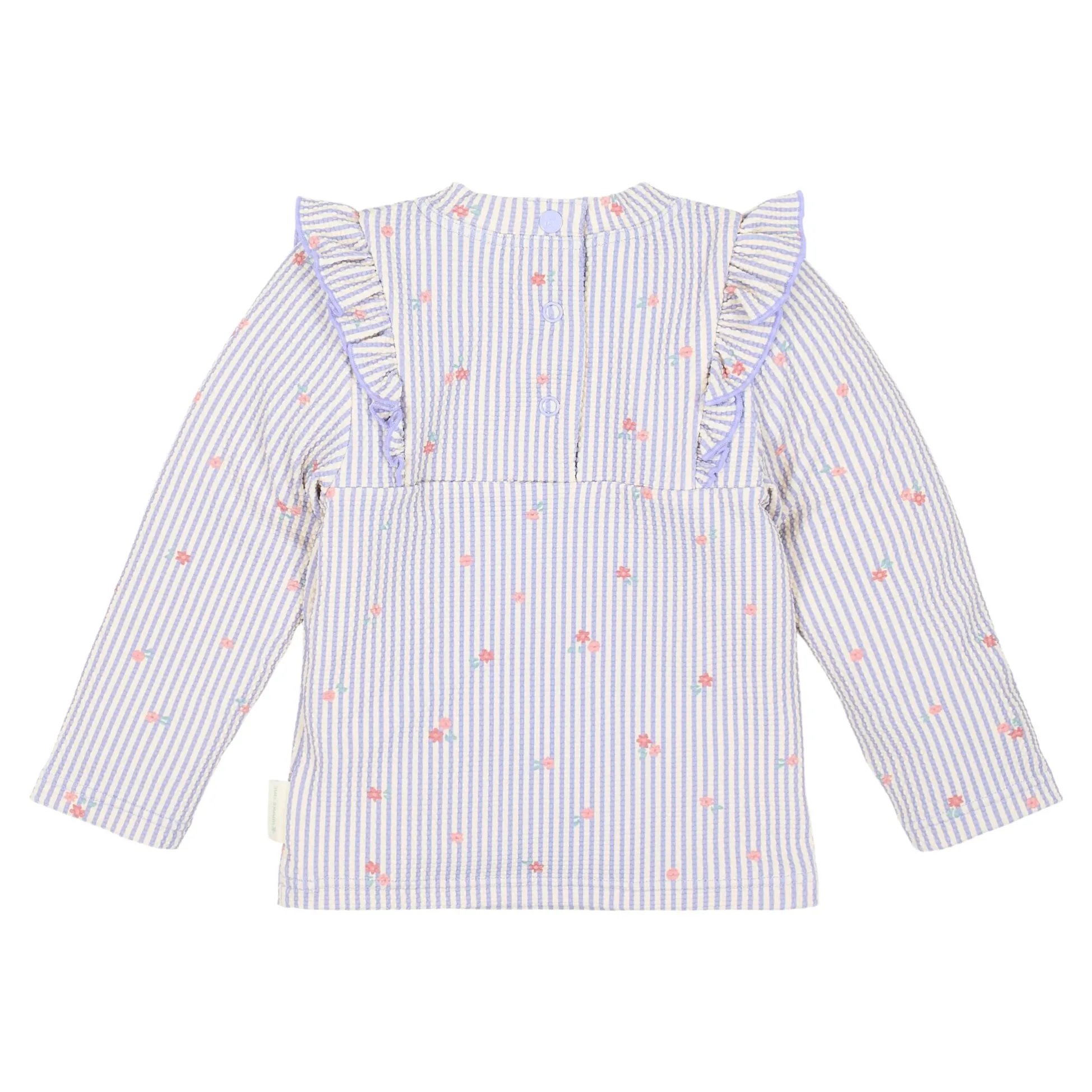Long sleeve swim shirt - UPF 40 - Purple - Stripes