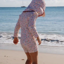 Long sleeve swimsuit - UPF 40 - Floral print