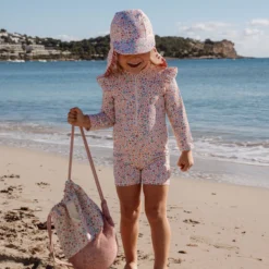 Long sleeve swimsuit - UPF 40 - Floral print