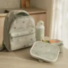 Lunch set - Pop -up drinking bottle and lunch box - Green - Little Farm
