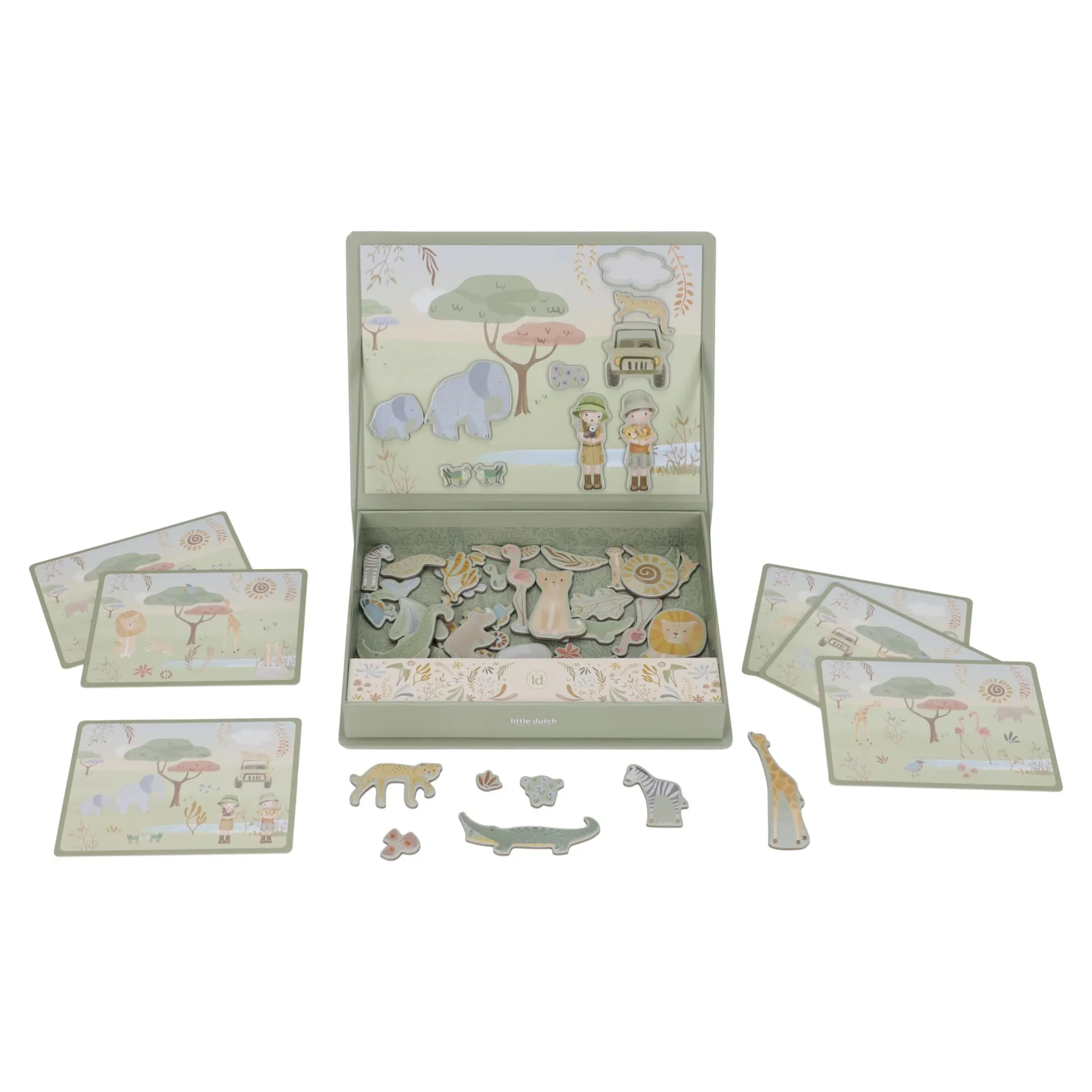 Magnetic game board Safari animals