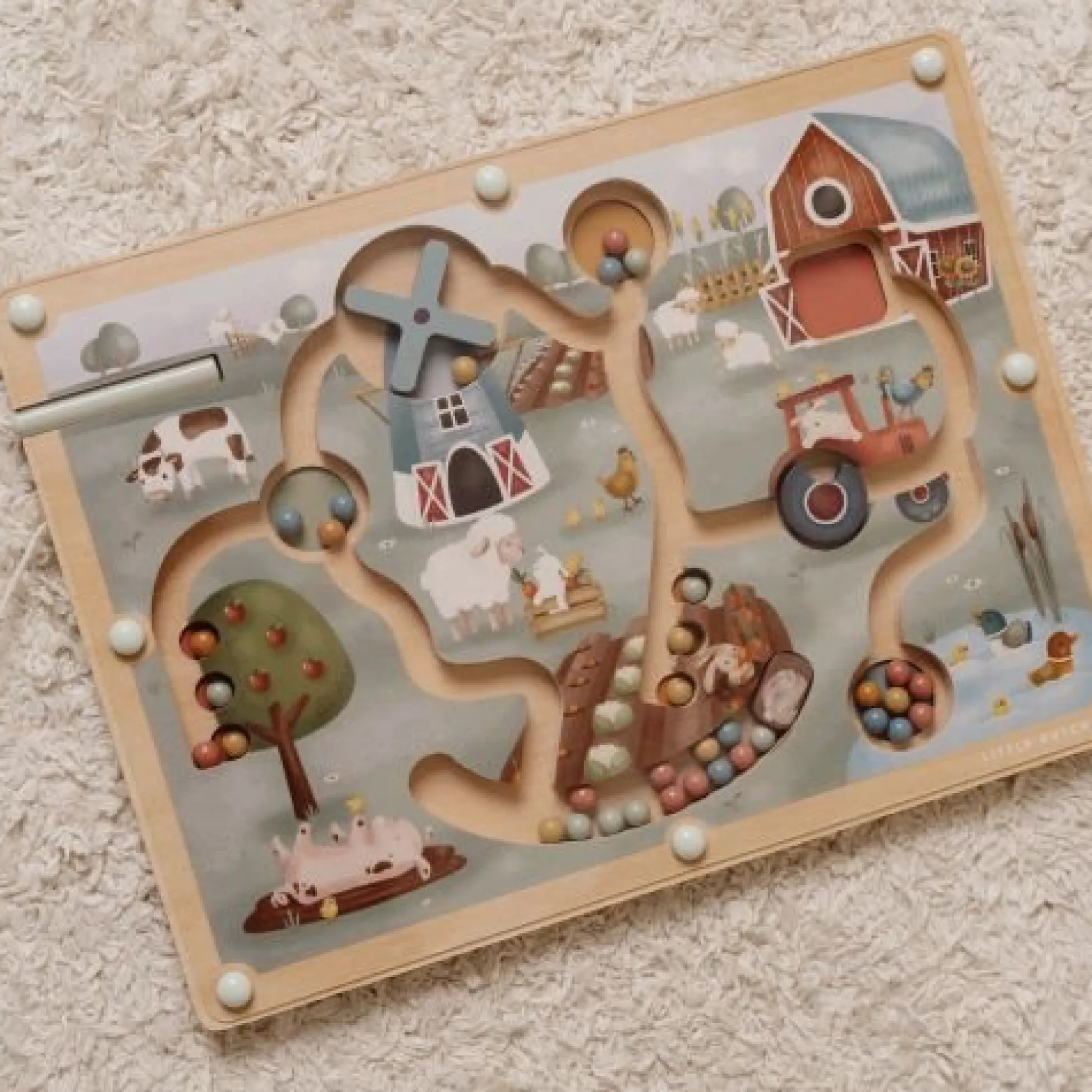 Magnetic maze - Multicolored - Little Farm