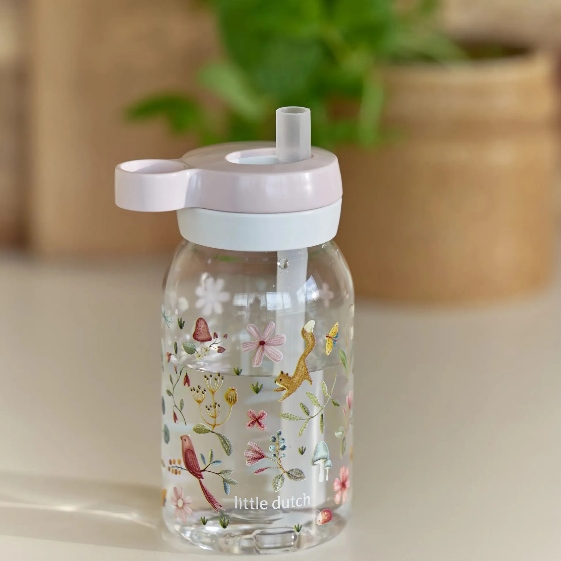 Mepal Drinking Bottle with Straw 450 ml - Pink